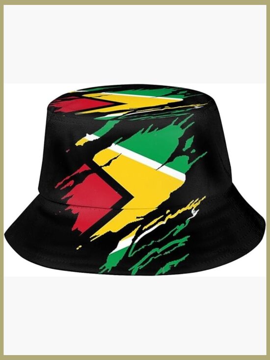 Polyester Bucket Hat Packable Sun Protection Outdoor Travel Cap main image 4